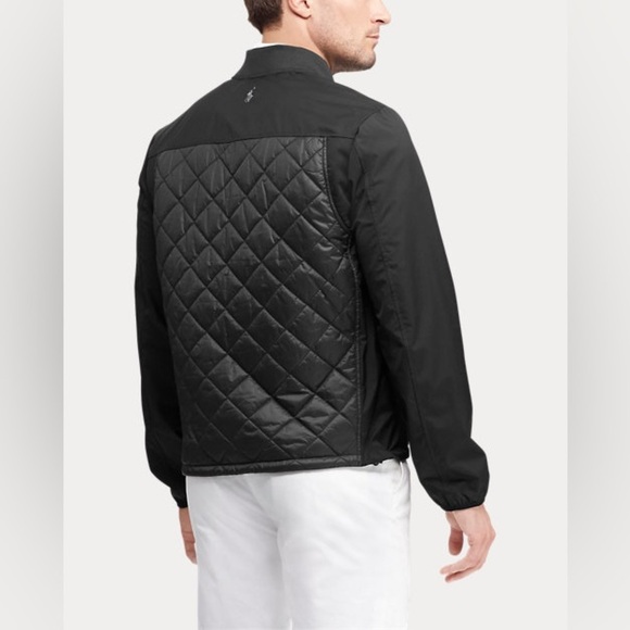 Polo Golf Ralph Lauren Mens Size M Black Waterproof Quilted Puffer Jacket Pony - Picture 2 of 15